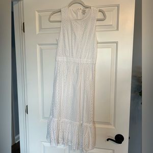 J.Crew White MIDI dress